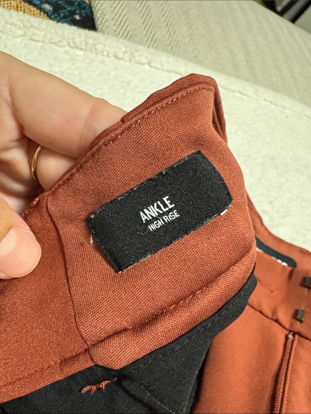 Express Ankle High Rise Trousers - Picture 3 of 5